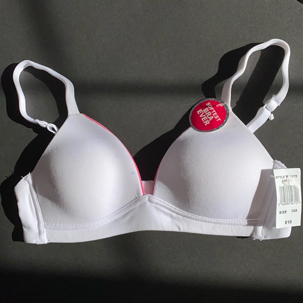 32A NWT J-Hook Light Padding Adjustable Straps/Band 2 Hook Bra Div of Maidenform